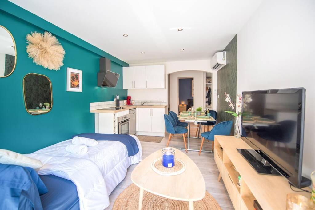 4 Couchages Climatise Direct Plage Wifi Parking Antibes Exterior photo