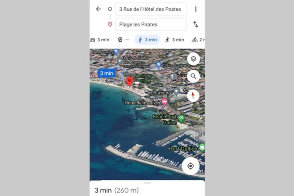 4 Couchages Climatise Direct Plage Wifi Parking Antibes Exterior photo